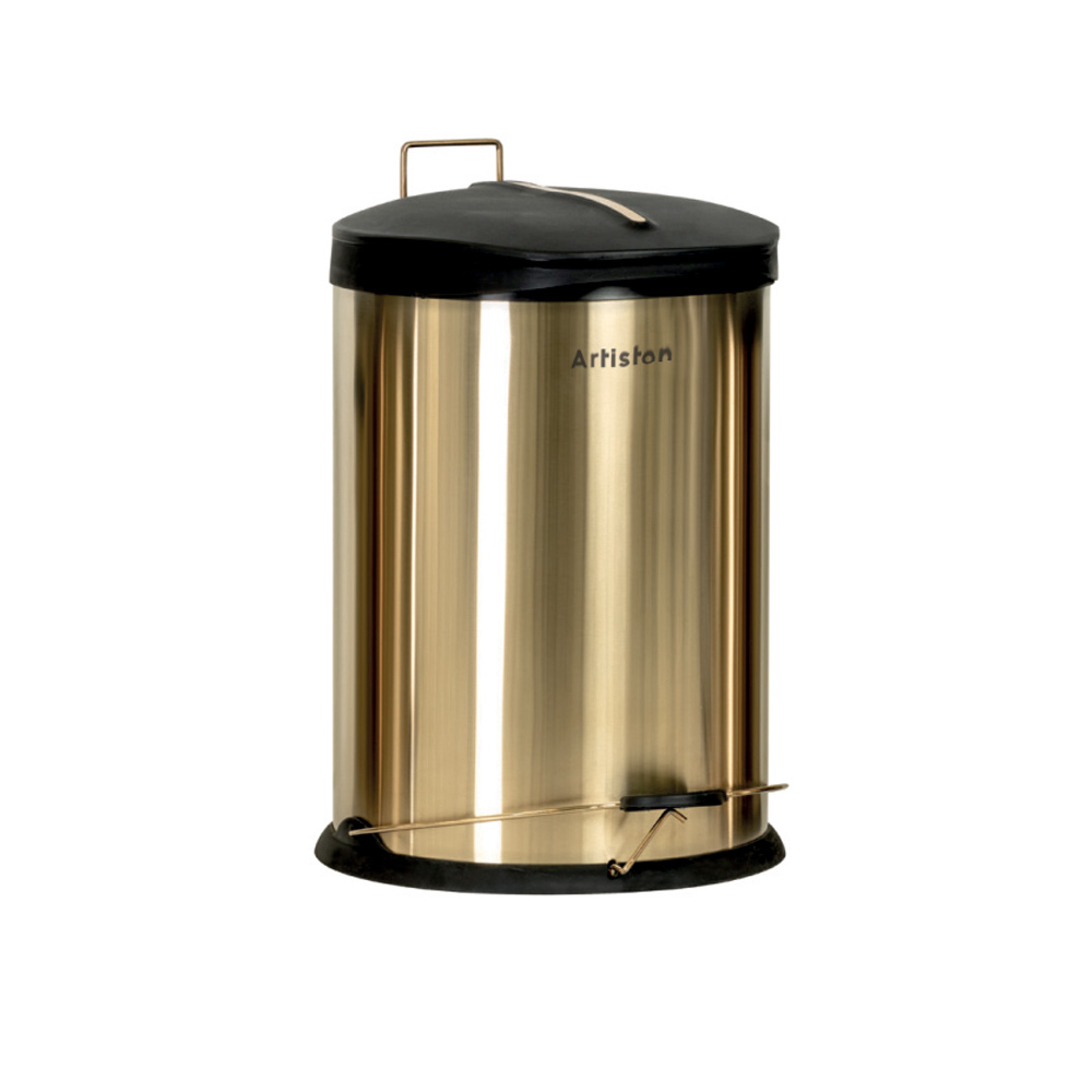سطل زباله استیل طلایی20لیتری کد 30209